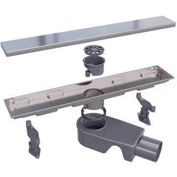 Душевой трап RGW SDR-22-40 прямой 40 см хром 50 мм (d слива) с решеткой (47212240-01)