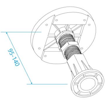 Ножки для поддона RGW N-01 (08) универсальные к GWS-01-31(BCF08) (03230108-31)