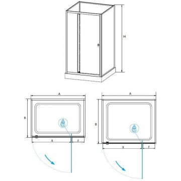 Душевая кабина RGW (РГВ) Andaman 70x70x200 AN-207 квадратный, белый цвет, Frost Line стекло 5 мм (3 стекла в комплекте) (411320777-95)