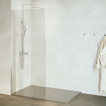 Душевая перегородка RGW (РГВ) Walk In 130x195 см WA-010 хром цвет, прозрачное стекло 8 мм, EasyClean (351001013-11)