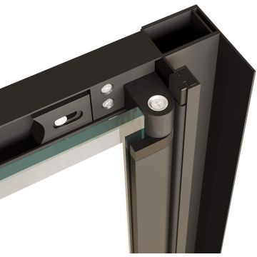 Душевая дверь RGW (РГВ) Passage 70x190 см PA-21-B черный цвет, прозрачное стекло 5 мм, EasyClean (06082107-14)