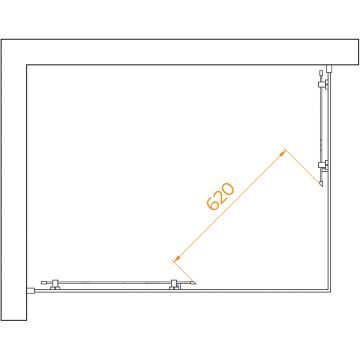 Душевой уголок RGW (РГВ) Passage 90x120x195 см PA-040-B прямоугольный, черный цвет, прозрачное стекло 6 мм, EasyClean (3508104092-14)