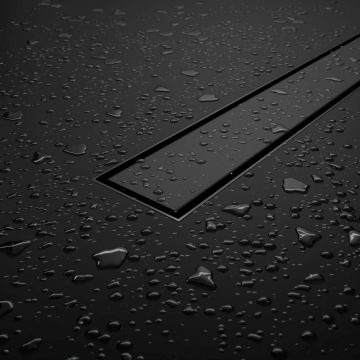 Душевой трап RGW (РГВ) SDR-31B-40 прямой 40 см черный 50 мм (d слива) на ножках, с решеткой (47213140-04)