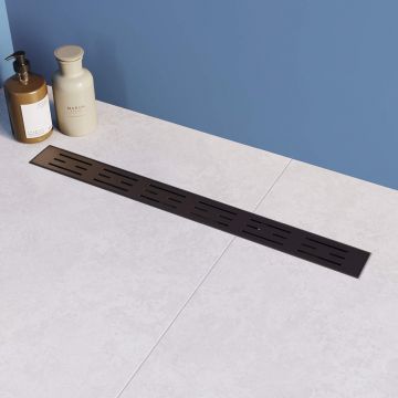 Душевой лоток RGW (РГВ) Drain Leo-30-60 прямой 60 см черный 50 мм (d слива) на ножках, сифон (60213060-04)