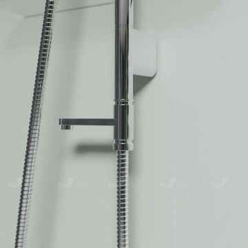 Душевая кабина RGW (РГВ) Andaman 90x120x200 см AN-207 прямоугольная, белый цвет, Frost Line стекло 5 мм (3 стекла в комплекте) (411320792-95)