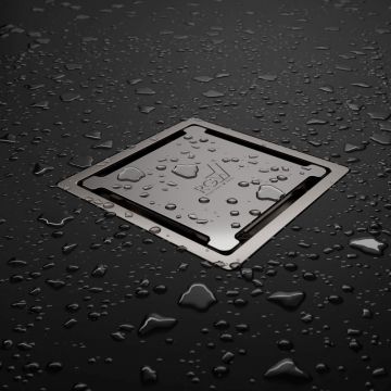 Душевой трап RGW (РГВ) SDR-13-11 квадрат 110x110 см хром 50 мм (d слива) без ножек, с решеткой (47211311-01)