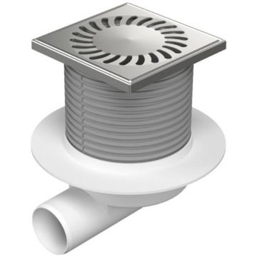 Душевой трап с решеткой Paini (Паини) 125х125 мм, Нептун, хром 425XL