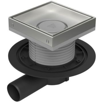 Душевой трап с решеткой под плитку Paini (Паини) 150х150 мм, хром C1381A