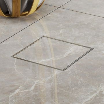 Душевой трап с решеткой под плитку Paini (Паини) 150х150 мм, хром C1381A