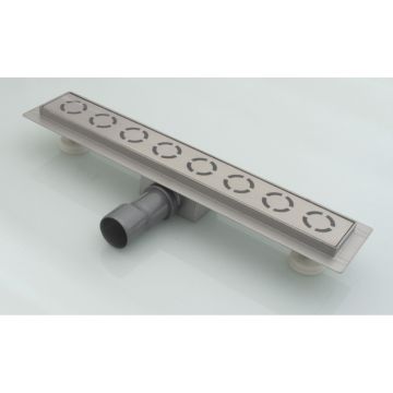 Трап для душа Аквасан А11000 10х100 см, серый