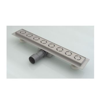 Трап для душа Аквасан А1300 10х30 см, серый