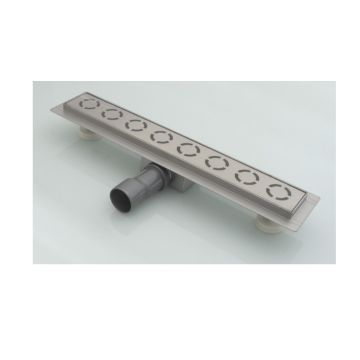 Трап для душа Аквасан А1400 10х40 см, серый