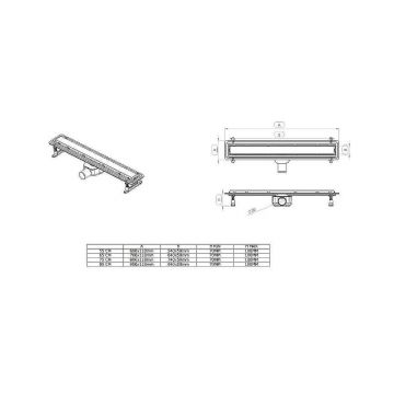 Душевой трап Allen Brau Infinity 90 см 9.50006.SS, хром