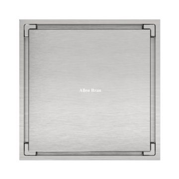 Душевой трап Allen Brau Priority 10х10 см, 9.50023.BN, никель брашированный