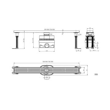 Душевой трап Allen Brau Reality 75 см, 9.50029.BN, никель брашированный