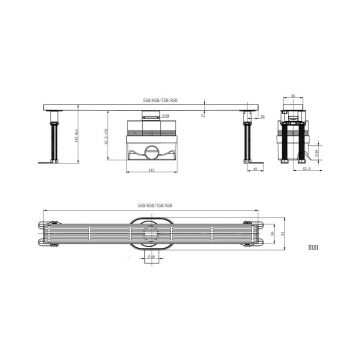 Душевой трап Allen Brau Reality 85 см, 9.50030.BN, никель брашированный