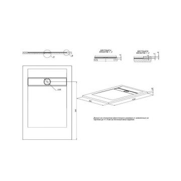 Поддон Allen Brau Infinity 120х80 см, 8.21002-21, белый