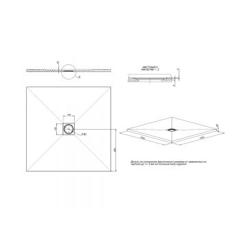 Душевой поддон Allen Brau Priority 100x100 см 8.31005-21, белый