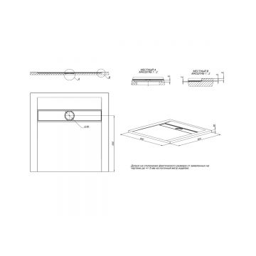 Душевой поддон Allen Brau Infinity 90x90 см 8.21001-AM, антрацит