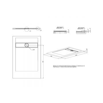 Душевой поддон Allen Brau Infinity 120х80 см 8.21002-AM, антрацит