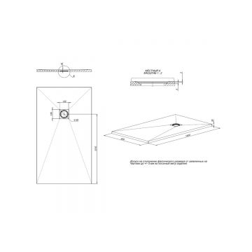 Душевой поддон Allen Brau Priority 140х80 см 8.31008-AM, антрацит