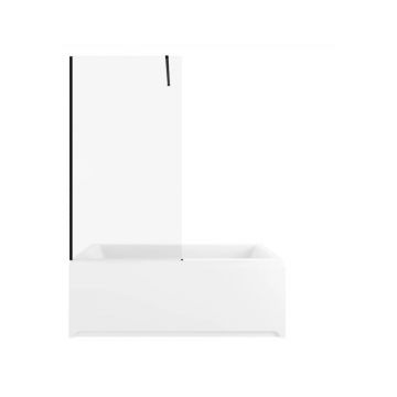 Шторка на ванну Allen Brau Infinity 80x160 см 3.21063.BBA, стекло прозрачное, профиль черный