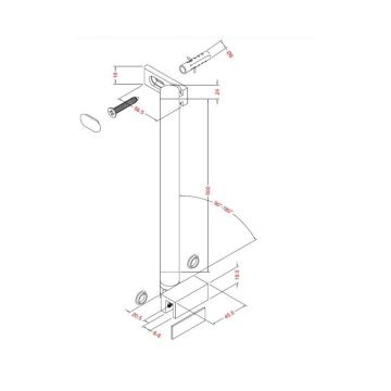 Держатель стекла Allen Brau Priority 3.31103.BBA, черный брашированный