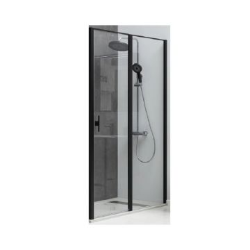 Душевая дверь Allen Brau Priority 90 см 3.31003.BBA, стекло прозрачное, профиль черный брашированный