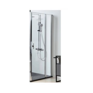 Душевая дверь Allen Brau Priority 120 см 3.31008.BA, стекло прозрачное, профиль серебро брашированное