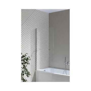 Шторка на ванну Allen Brau Priority 80x150 см 3.31023.00, стекло прозрачное, профиль хром