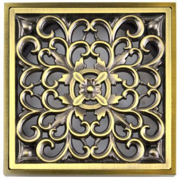 Насадка с рамкой и дизайн-решеткой Bronze de Luxe (Бронз Де Люкс) Узоры (21962)