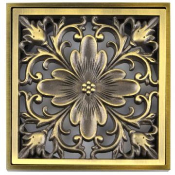 Насадка с рамкой и дизайн-решеткой Bronze de Luxe (Бронз Де Люкс) Цветок (21975)