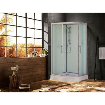 Душевая кабина Esbano (Эсбано) Elegancia полукруглая с крышей EST-100CR 100х100х210 см