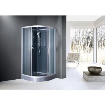 Душевая кабина Esbano (Эсбано) Elegancia полукруглая с крышей ESG-100CR 100х100х210 см