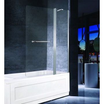 Стеклянная шторка на ванну Esbano (Эсбано) ES-1412 (80+40)х140 см