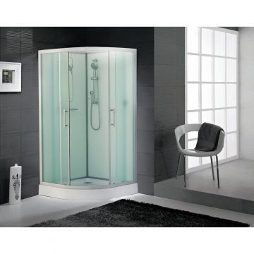 Душевая кабина Esbano (Эсбано) Elegancia полукруглая без крыши EST-90C 90х90х210 см