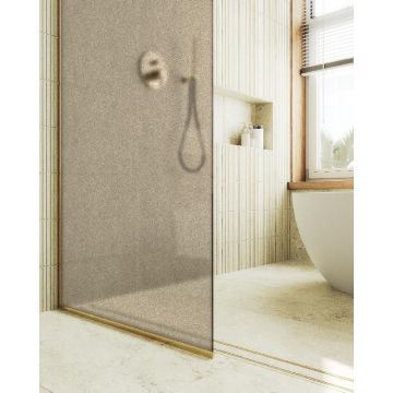 Душевая перегородка Maybahglass (Майбахгласс) в узком профиле 1950х890 мм, Стекло 8 мм Бронза матовая MGD-692-3у