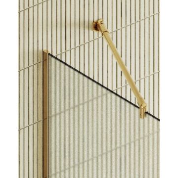 Душевая перегородка Maybahglass (Майбахгласс) в узком профиле 1950х890 мм, Стекло 8 мм Сатин MGD-690-3у