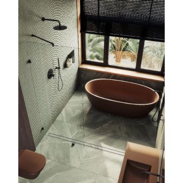 Душевая перегородка Maybahglass (Майбахгласс) коннектор стена-стекло 1950х890 мм, Стекло 8 мм Бесцветное MGD-260-6