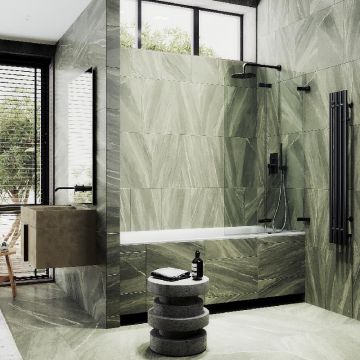 Шторка для ванны Maybahglass (Майбахгласс) складная 2 секции 1400х515 мм, Стекло 6 мм Бесцветное MGV-572-6