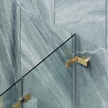 Шторка для ванны Maybahglass (Майбахгласс) складная 2 секции 1400х515 мм, Стекло 6 мм Сатин MGV-574-3