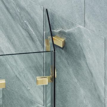 Шторка для ванны Maybahglass (Майбахгласс) складная 3 секции 1400х750 мм, Стекло 6 мм Бесцветное MGV-578-3