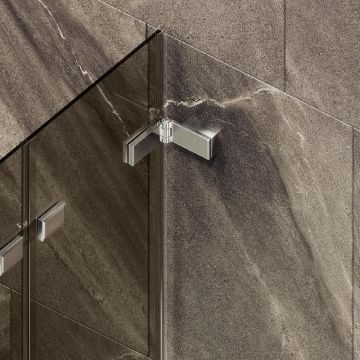 Шторка для ванны Maybahglass (Майбахгласс) складная 3 секции 1400х750 мм, Стекло 6 мм Бронза MGV-580-4