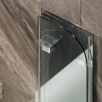 Шторка для ванны Maybahglass (Майбахгласс) складная 3 секции 1400х750 мм, Стекло 6 мм Сатин MGV-581-4