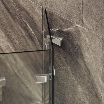 Шторка для ванны Maybahglass (Майбахгласс) складная 4 секции 1400х980 мм, Стекло 6 мм Сатин MGV-587-4