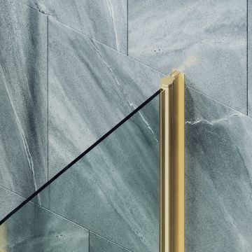 Шторка душевая Maybahglass (Майбахгласс) поворотная на монопетле 1400х700 мм, стекло 6 мм Бесцветное +Полотенцедержатель MGV-782-3