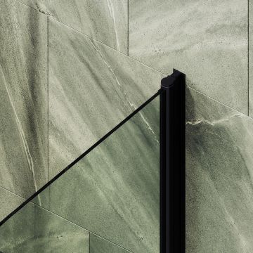 Шторка душевая Maybahglass (Майбахгласс) поворотная на монопетле 1400х700 мм, стекло 6 мм Бесцветное +Полотенцедержатель MGV-782-6