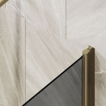 Шторка душевая Maybahglass (Майбахгласс) поворотная на монопетле 1400х800 мм, стекло 6 мм Графит +Полотенцедержатель MGV-791-2