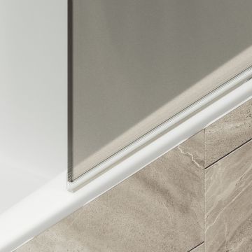 Шторка душевая Maybahglass (Майбахгласс) поворотная на монопетле 1400х800 мм, стекло 6 мм Графит +Полотенцедержатель MGV-791-2