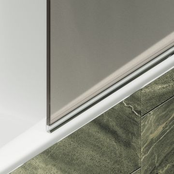 Шторка душевая Maybahglass (Майбахгласс) поворотная на петлях 1400х405 мм, стекло 6 мм Сатин MGV-648-6